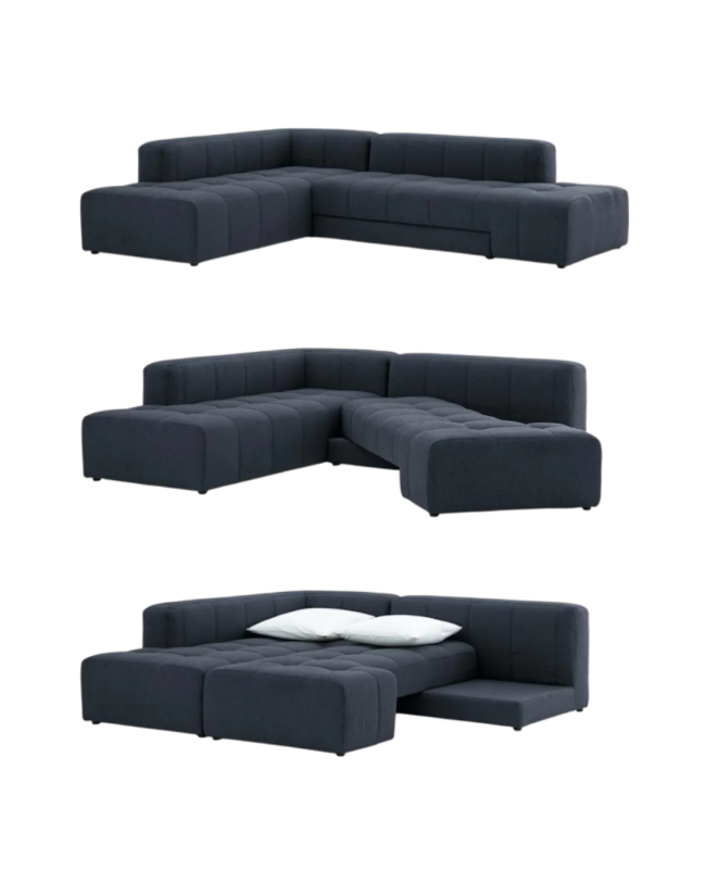 Sofiella Sleeper Couch - Ottoman Home Décor