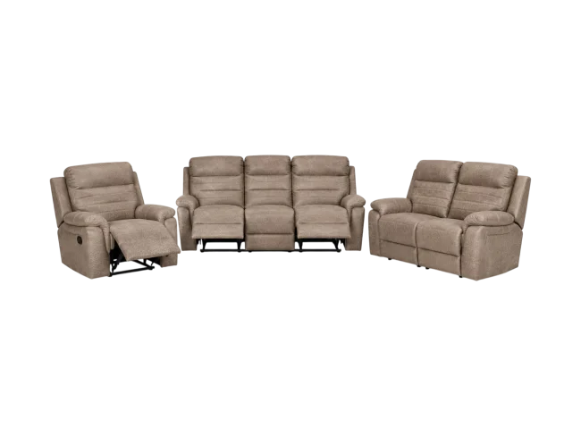 Harrington 3-Piece Recliner Lounge Suite – 3 Action